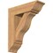 Ekena Millwork Funston Traditional Smooth Bracket w/ Offset Brace, Western Red Cedar, 7 1/2"W x 24"D x 28"H BKT0806X24X28FST01SWR - alternate 1